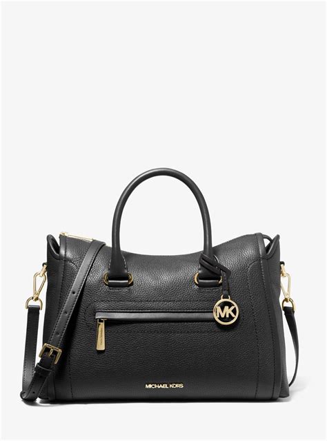 michael kors diagonal zip purse|Michael Kors pebble shoulder bag.